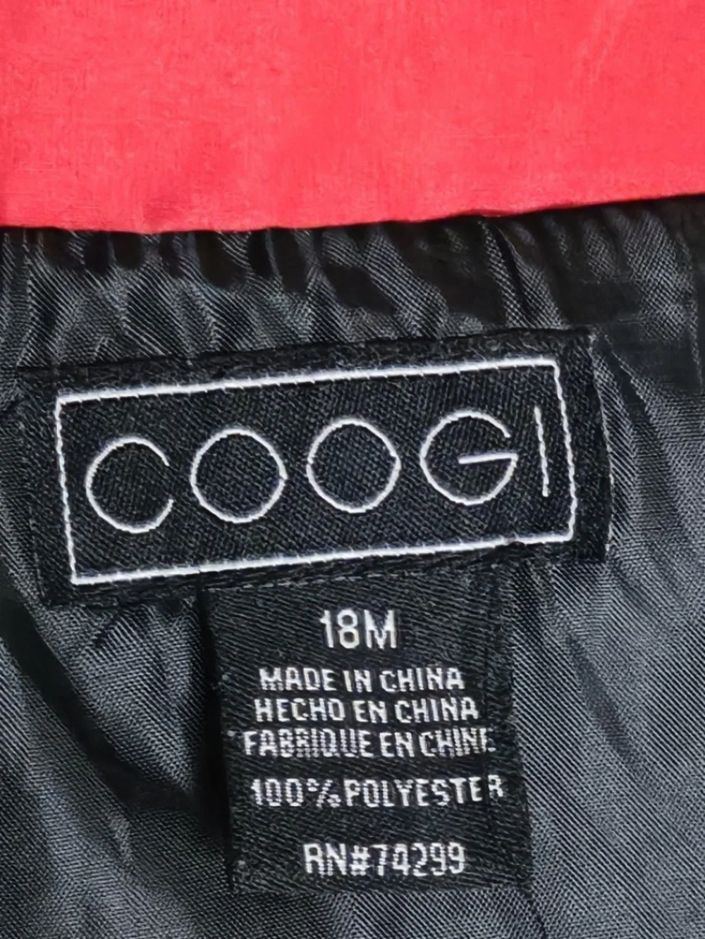 Baby Boy Coogi Australia Black Sleeveless Puffer Vest Full Zip Snowflakes Sz 18M